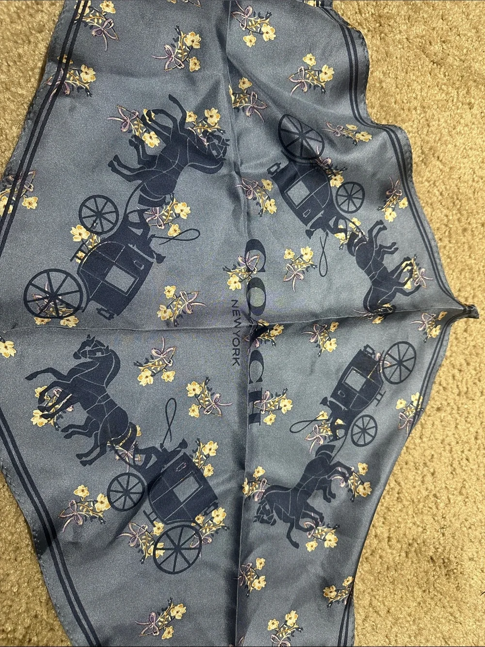 Coach 100% silk women’s scarf